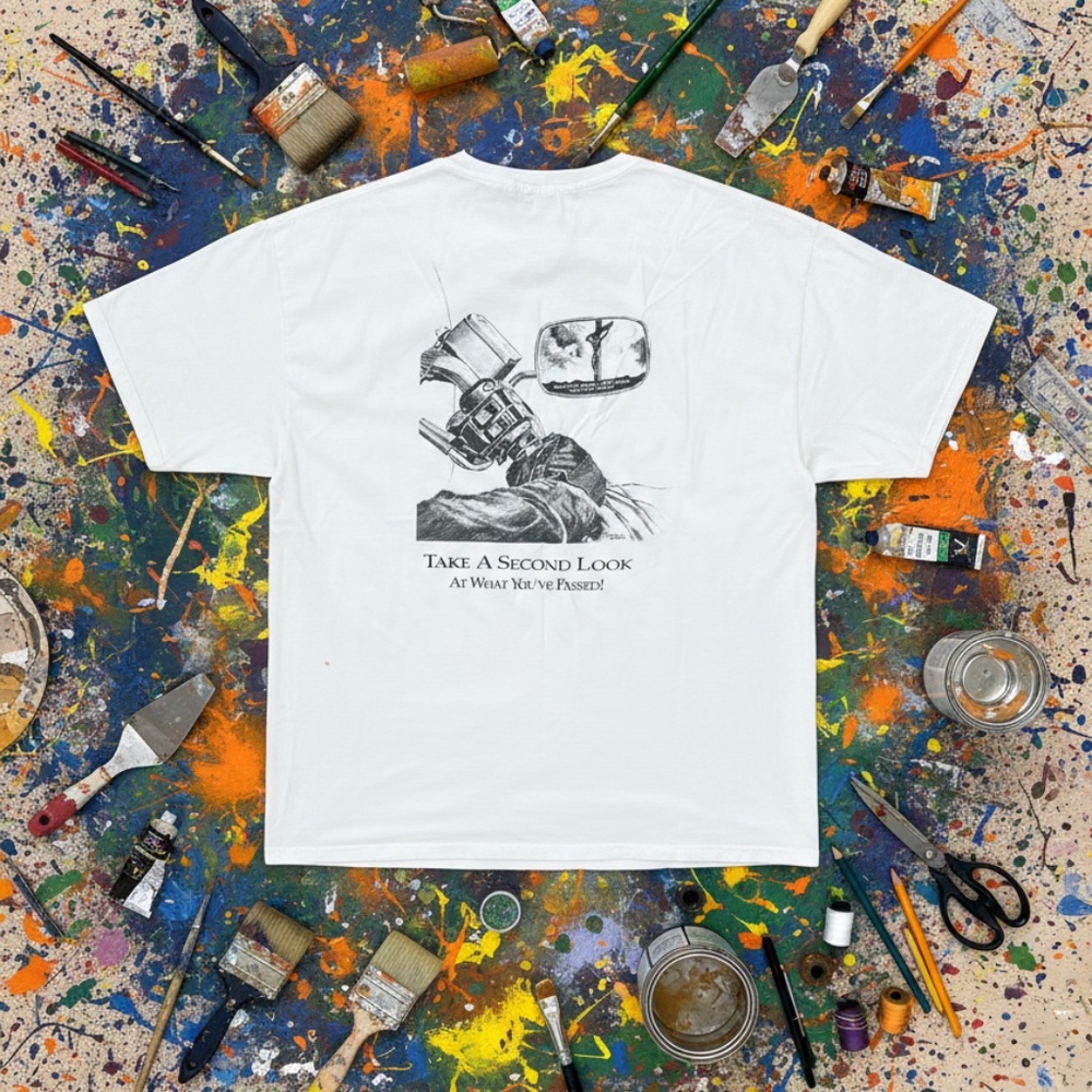 Gildan Christian Motorcyclists Graphic Tee White Regular
